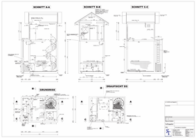 Pumpwerk unterirdisch mit Betriebsgebäude, Beispiel 3